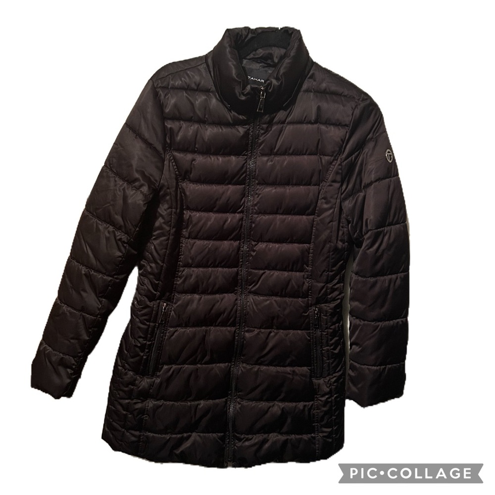 Tahari Medium Women's Black Quilted Jacket